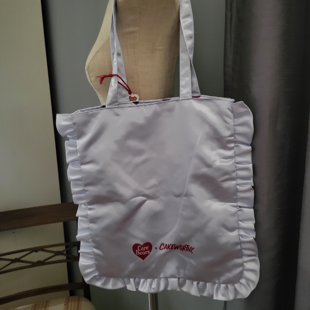 Care Bears Baby Blue Satin Tote Bag - Picture 5 of 8